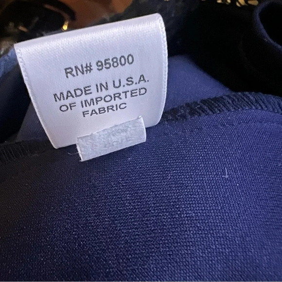 Kiyonna Maria Womens Navy Lace Evening Gown 3/4 Sleeve Scallop Full Length S - Picture 12 of 13